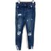 American Eagle Outfitters Jeans | American Eagle Distressed Ne(X)T Level Stretch Super Hi-Rise Jeggings Jeans 2s | Color: Blue | Size: 2