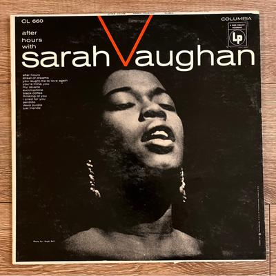 Columbia Media | After Hours With Sarah Vaughan Vinyl Record Columbia Records Cl 660 Lp | Color: Black/Red | Size: Os