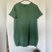 Zara Dresses | Dark Green Zara T-Shirt Dress With Cinching Bottom Mini Dress | Color: Green | Size: S