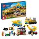 LEGO City Baufahrzeuge und Kran mit Abrissbirne, Spielzeug mit Bagger, Kipper und Transportfahrzeugen, Lernspielzeug für Kleinkinder ab 4 Jahren 60391