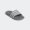 Badesandale ADIDAS SPORTSWEAR "AQUA ADILETTE", Gr. 44,5, grau (grau three, cloud weiß, grau three), Synthetik, sportlich, Schuhe