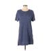 BDG Casual Dress - Shift: Blue Marled Dresses - Women's Size Small