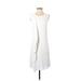 Three Dots Casual Dress - A-Line: White Solid Dresses - Women's Size X-Small