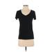 BP. Short Sleeve T-Shirt: Black Tops - Women's Size Small