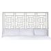 David Francis Furniture Ohana Wicker/Rattan Open-Frame Headboard Wicker/Rattan in Gray | King | Wayfair B5060-K-S152