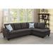 Black/Brown Sectional - Lark Manor™ 97" Wide Right Hand Facing Sofa & Chaise Linen | Wayfair 20562BB902D649818472BD1833A5036F