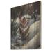 Latitude Run® A Blooming White & Purple Lily Flower In Winter A Blooming White & Purple Lily Flower In Winter II - Unframed Print on | Wayfair