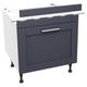 Wickes Ohio Navy Belfast Sink Base Unit - 600mm