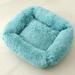 Wozhidaoke Seat Cushion Plush Dog Bed Calming Dog Cat Bed Soft And Fluffy Cuddler Pet Cushion Self Warming Puppy Beds Machine Washable Room Decor Couch Covers for 3 Cushion Couch Sofa Sky Blue 36*27*6