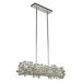 Elegant Lighting V2100D35C-RC 9 x 35 in. Picasso 6 Light Chrome Pendant