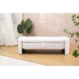 Ucloveria Ottoman Bench Footstool with storage Padded Seat for Living Room Bedroom