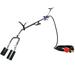 Flame King 1 Million BTU Dual Propane Torch Heavy Duty Weed Burner Piezo Igniter (Self Igniting) Large Wide Barrels