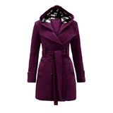 YFPWM Women s Floral Print Outerwear Jacket Fall Slim Coat Motorcycle Jacket Fashion Warm Faux Coat Jacket Winter Plaid Long Sleeve Outerwear Purple M