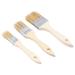 NUOLUX 9 Pcs Bristle Brush Wooden Handle Oil Painting Bristle Brush Practical Bristle Brush for BBQ (1 Inch/1.5 Inch/2 Inch Each Size 3pcs)