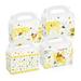 24 Pack Party Favor Boxes Bee Gift Treat Bags Yellow Honey Gable Boxes for Wedding Engage Kids Birthday Decorations Supplies Favors Dessert Candy Goodies Bulk Box