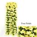 GRNSHTS 2.6Ft 80cm Artificial Wisteria Vine Garland Hanging Flowers Plant Home Garden In/Outdoor Home Lifelike Yellow