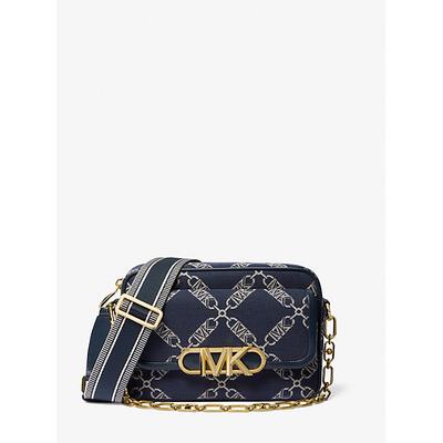 Parker Medium Empire Logo Jacquard Crossbody Bag