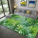 Tropical Palm Tree Leaf Jungle Rugs Non Slip Area Rug For Living Dining Room Bedroom Kitchen Hallway Modern Home Decorative Carpet 5 3 x 6 7