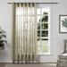 ChadMade Polyester Linen Light Filtering Curtain Grommet Drape for Sliding Glass Door Window Treatment 1 Panel 100 x84 Grey Beige
