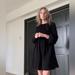 Zara Dresses | Great Zara Dress. Lovely Sleeves And Fitted Top | Color: Black | Size: M