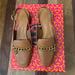 Tory Burch Shoes | Flash Sale! Tory Burch Mini Benton Charm Slingback Loafer Color Ambra Size 5 | Color: Tan | Size: 5