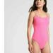 Athleta Swim | Athleta One Piece Swimsuit Womens Large Bright Prism Pink Neon Strappy Ties | Color: Pink | Size: L