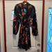 Victoria's Secret Intimates & Sleepwear | Gorgeous Vintage Victoria's Secret Silk Robe Medium / Large Black Floral | Color: Black/Pink | Size: M/L