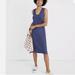 Madewell Dresses | Madewell Woman’s Knit Jersey Lounge Casual Tank Mid Dress | Color: Blue | Size: Xxs