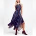 Free People Dresses | Free People One Glasgow Cutout Dress Printed Plaid Size Xs High Low F16y01406 | Color: Black/Blue | Size: Xs