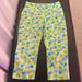 Lilly Pulitzer Pants & Jumpsuits | Lilly Pulitzer Womens Size 12 Pants With A Bird Pattern, Green, Yellow, Blue | Color: Blue/Green/Yellow | Size: 12
