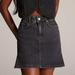 Anthropologie Skirts | Anthropologie Pilcro Black Side-Pleat Denim Mini Skirt Nwt Size 10 | Color: Black/Gray | Size: 10