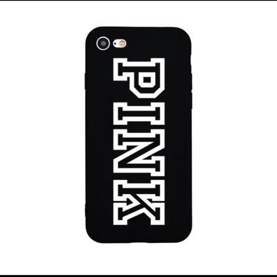 Pink Victoria's Secret Accessories | Vs Pink Logo Iphone Case 6 Plus 6s Plus | Color: Black/White | Size: 6 6s 6 Plus 6s Plus 7 8