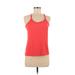 Nike Active Tank Top: Orange Activewear - Women's Size Medium