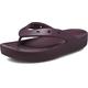 Crocs Damen Classic Platform Flip W Flipflop, Dark Cherry, 38 EU