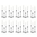 Inweder Taper Candle Holders for Candlesticks: Set of 30 Black Candlestick Holders Metal Candle Sticks Long Holder Tall Candle Holder Set for Table Centerpiece Wedding Christmas Mantel Home Decoration