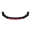 JEIOC For Jaguar XE XF XJ For F-Pace 4pcs Car Front Bumper Lip Kit Spoiler Splitter Diffuser Canard Replacement Parts (Color : Carbon Fiber and Red)