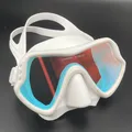 Ensemble de lunettes de plongée en apnée anti-buée pour adultes lentille miroir masque de natation