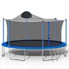 14FT Outdoor Trampoline with Basketball Hoop and Safety Enclosure Net, Ladder, Trampolines for Kids for Backyard Park