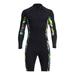 Full Wetsuits 1.5mm Neoprene Wetsuit Front Sleeve for Diving Surfing Snorkeling- Wet Suit for Men Women - L L