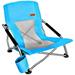 Nice C Low Beach Camping Folding Chair Ultralight Backpacking Chair with Cup Holder & Carry Bag Compact & Heavy Duty Outdoor Indoor(1 Pack of Blue)