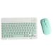 Wireless Keyboard and Mouse Ultra Slim Combo Silent Compact USB Mouse and Scissor Switch Keyboard Set for PC/Laptop/Windows/Mac - light green