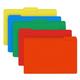 Scheam 10 Pack Plastic Colored File Folders - 1/3 Cut Tab ( 5 Colors) Sturdy 3 Tab File Folders Letter Size Folders for Documents 9.5 x11.6 inch File Folders for Filing Cabinet Filing Folders