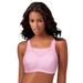 Plus Size Women's No-Bounce Camisole Sport Bra by Glamorise in Pink (Size 50 H)