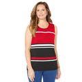 Plus Size Women's Liz&Me® Classic Shell by Liz&Me in Classic Red Stripes (Size 0X)