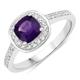 Rafaela Donata - Ring Sterling Silber Amethyst in Silber Ringe Damen