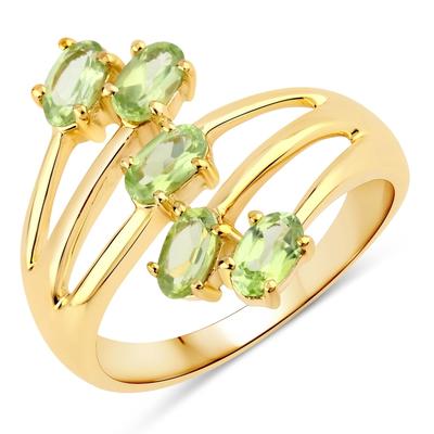 Rafaela Donata Ring Sterling Silber Peridot in Gelbgold 52 Damen Image