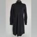 J. Crew Dresses | J. Crew Long Sleeve Turtleneck Black Wool Cashmere Pockets Sweater Dress Small | Color: Black | Size: S