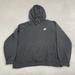 Nike Tops | Nike Sportswear Funnel Neck Hoodie Women Adult Xl Black | Color: Black | Size: Xl