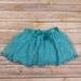 Disney Bottoms | Disney Princess 3t Turquoise Skirt Skort Tulle Overlay Silver Polka Dots Tutu | Color: Blue/Green | Size: 3tg