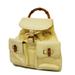 Gucci Bags | Auth Gucci Bamboo 003 1119 0016 Women's Nylon Canvas Backpack Ivory | Color: Tan | Size: Os